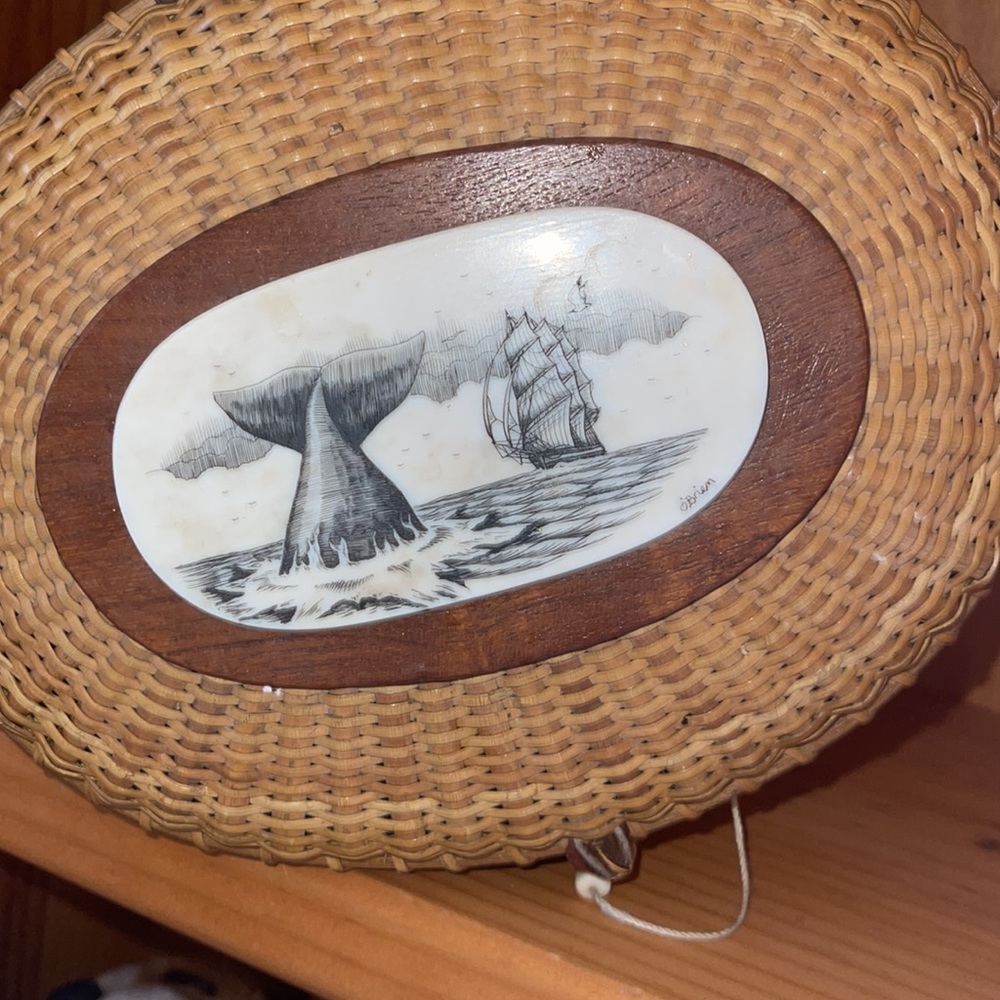 Nantucket 1980’s Whales Tail/Ship Friendship Purse